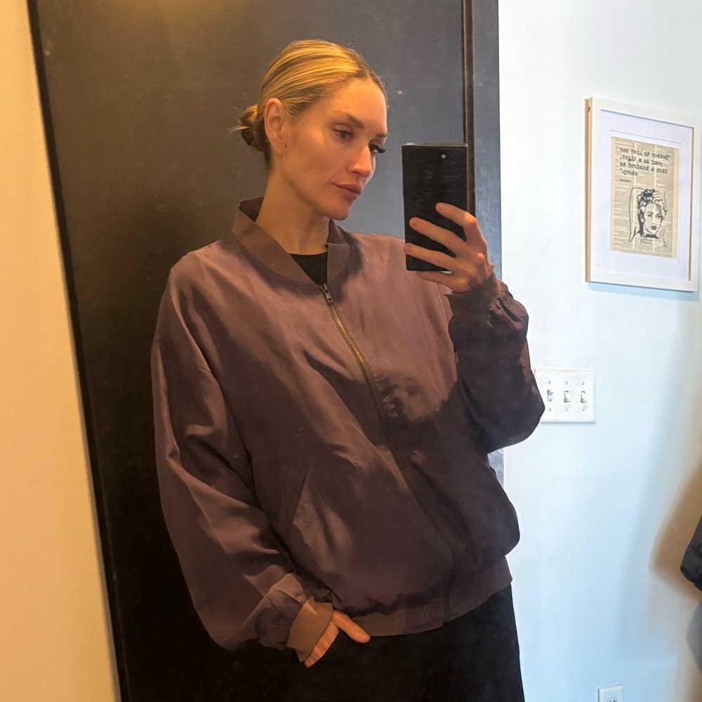 Women's Purple Bomber Jacket - Unbranded
